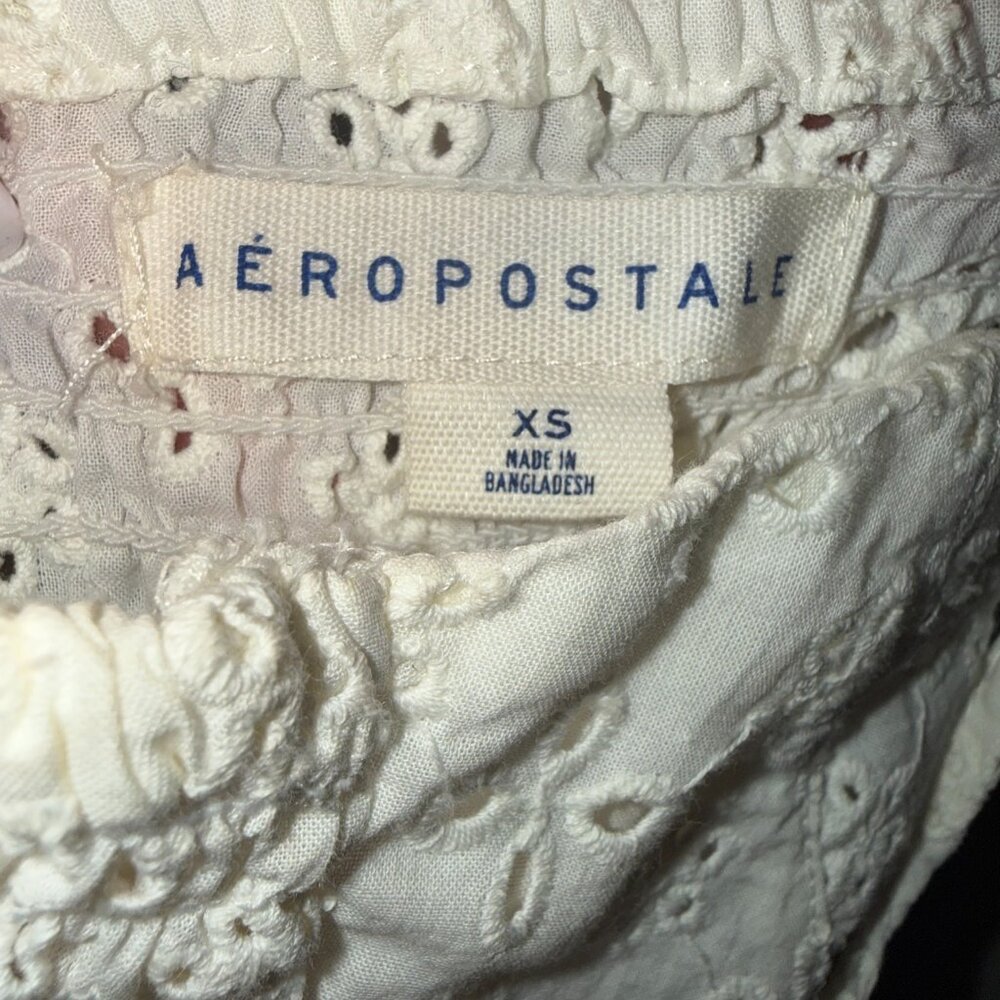 Women's Areopostale Off White Sun Dress - Picture 3 of 3